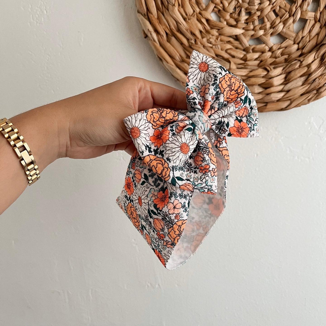 Retro floral headwrap